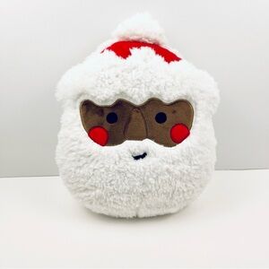 Wondershop Black Santa Claus Throw Pillow 11x 14 White Beard Red Hat Christmas